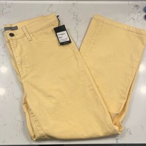 Joe Jean wide leg cropped high-rise jeans, summer pear